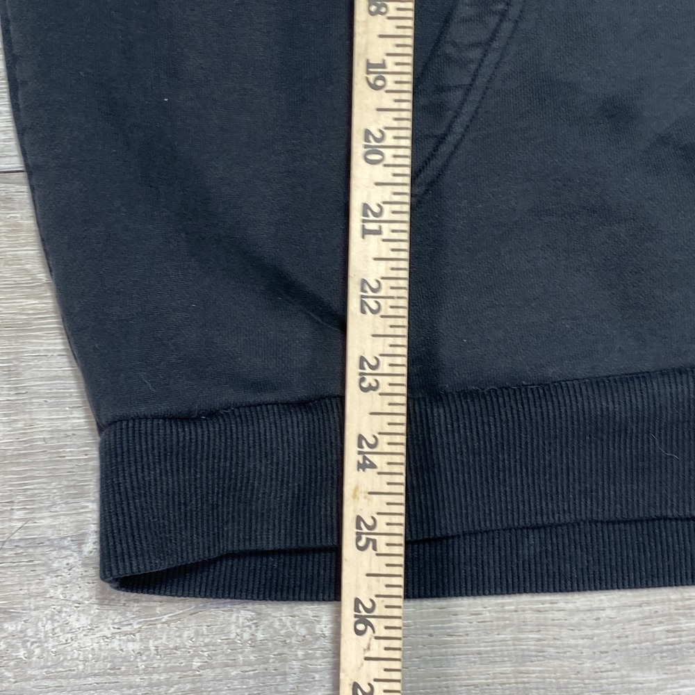 Adidas Hoodie Mens Large Black Dill Pullover Skateboarding Trefoil Patch Graphic - Picture 12 of 16